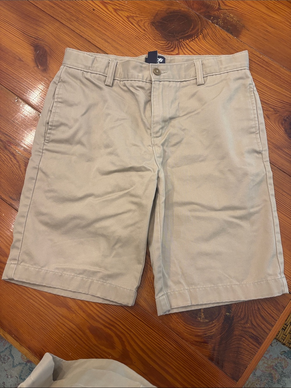 Lands' End Boys' Tan Chino 12 husky Shorts